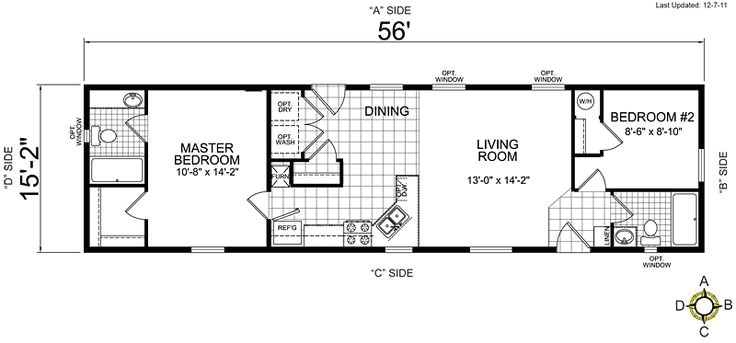 One Bedroom Mobile Home Floor Plans Manufactured Homes and Mobile Homes Albion Living