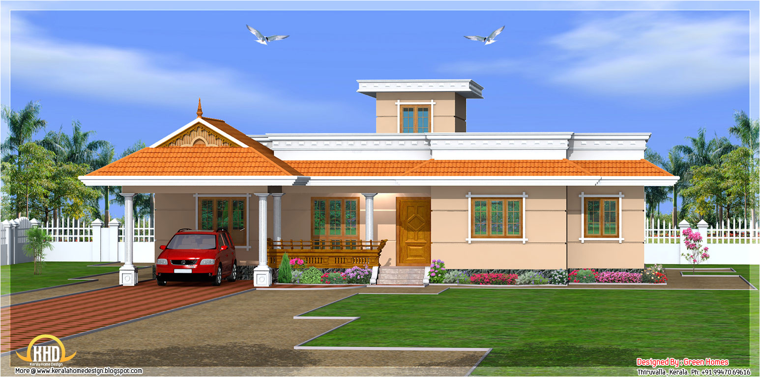 One Floor House Plans In Kerala Kerala Style 3 Bedroom One Story House 1500 Sq Ft One Floor House Plans In Kerala Kerala Style 3 Bedroom One Story House 1500 Sq Ft