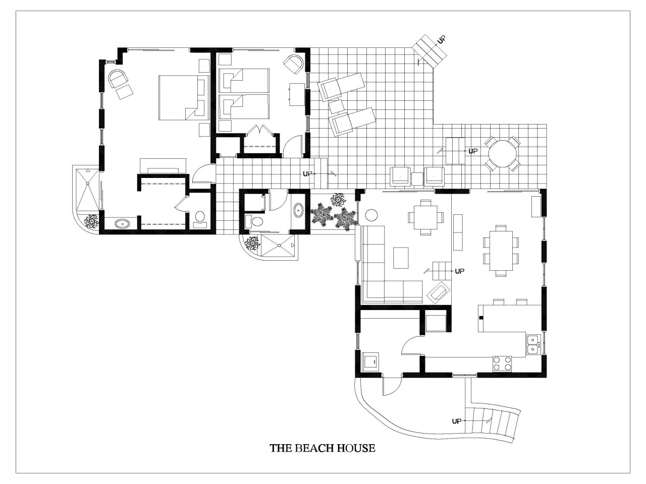 One Level Beach House Plans Beach House Floor Plan Beach House Plans One Story Beach