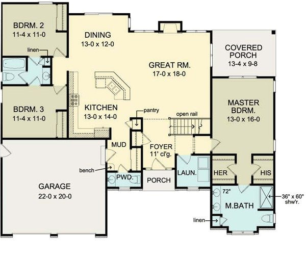 One Level House Plans with No Basement One Level House Plans with No Basement Unique First Floor