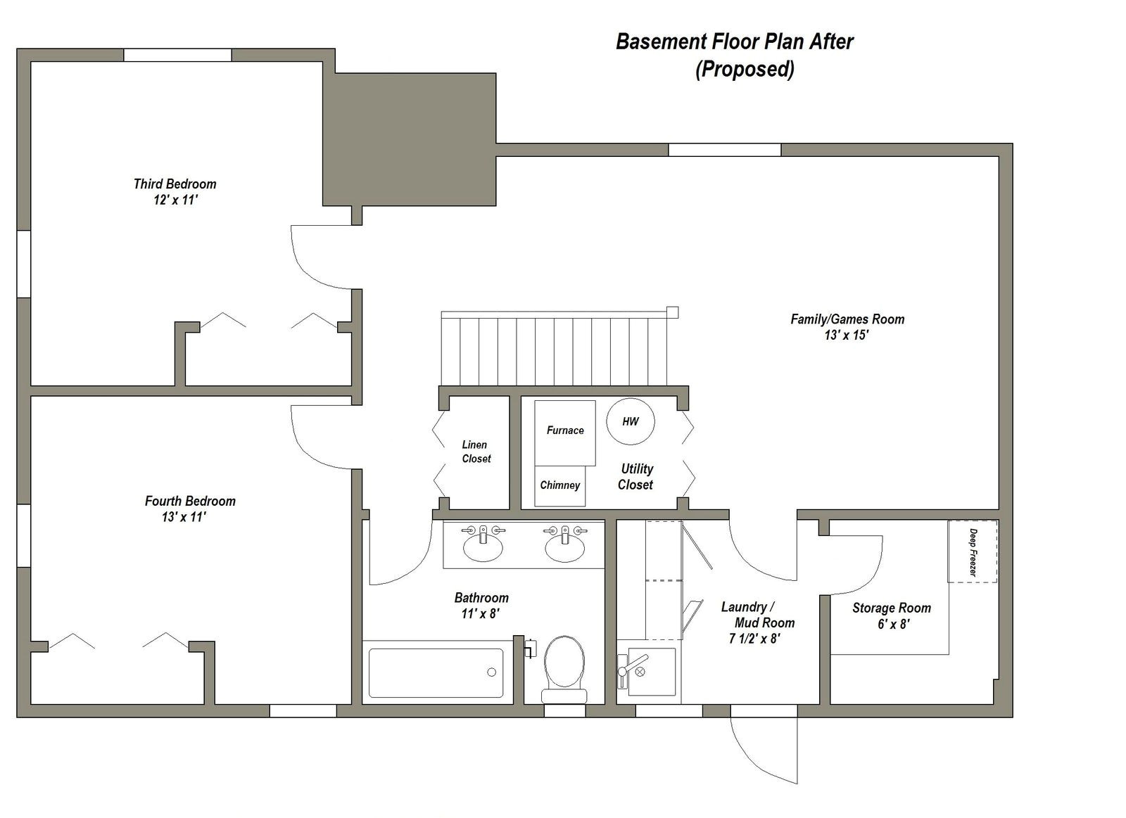 One Level House Plans with No Basement Pin by Krystle Rupert On Basement Pinterest Basement