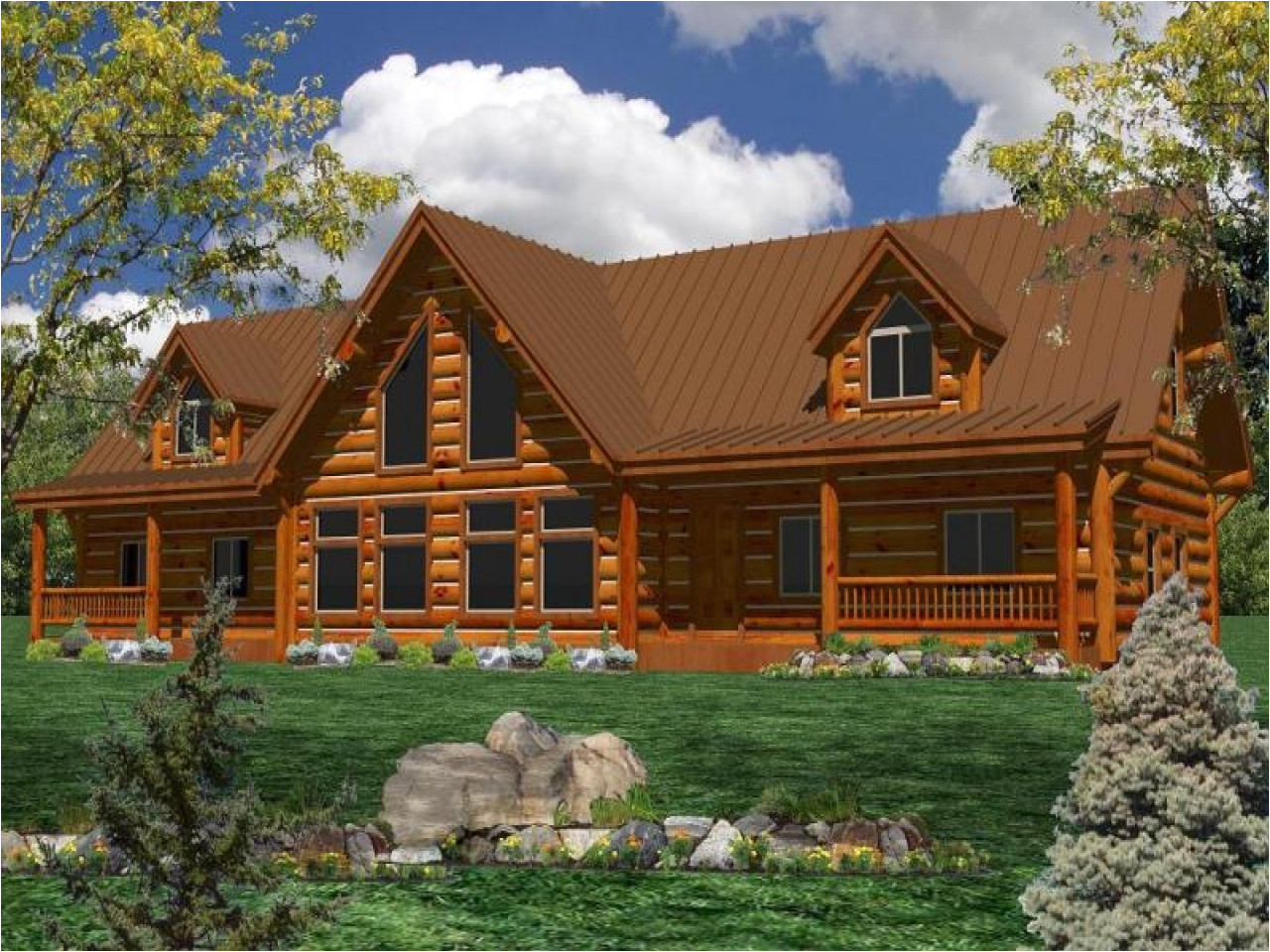 One Story Log Home Plans One Story Log Home Plans Ranch Log Homes Log Cabin Home