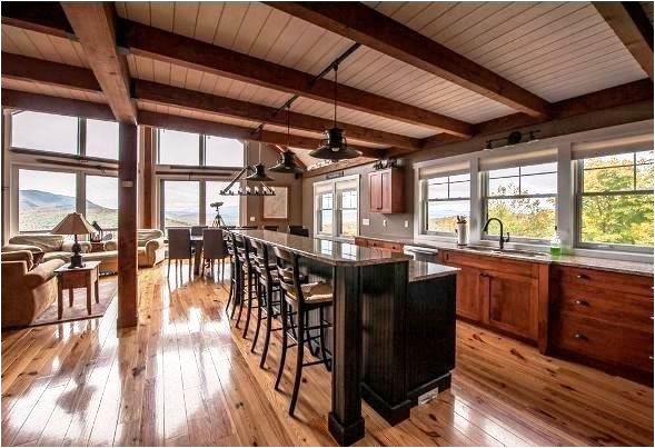 Open Floor Plan Barn Homes A Smaller Post and Beam Mountain Lodge Lives Large Open Floor Plan Barn Homes A Smaller Post and Beam Mountain Lodge Lives Large