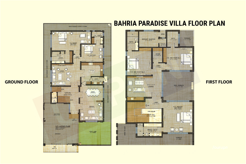 Paradise Homes Floor Plans Bahria Paradise Villas Current Rates and Floor Plan Paradise Homes Floor Plans Bahria Paradise Villas Current Rates and Floor Plan