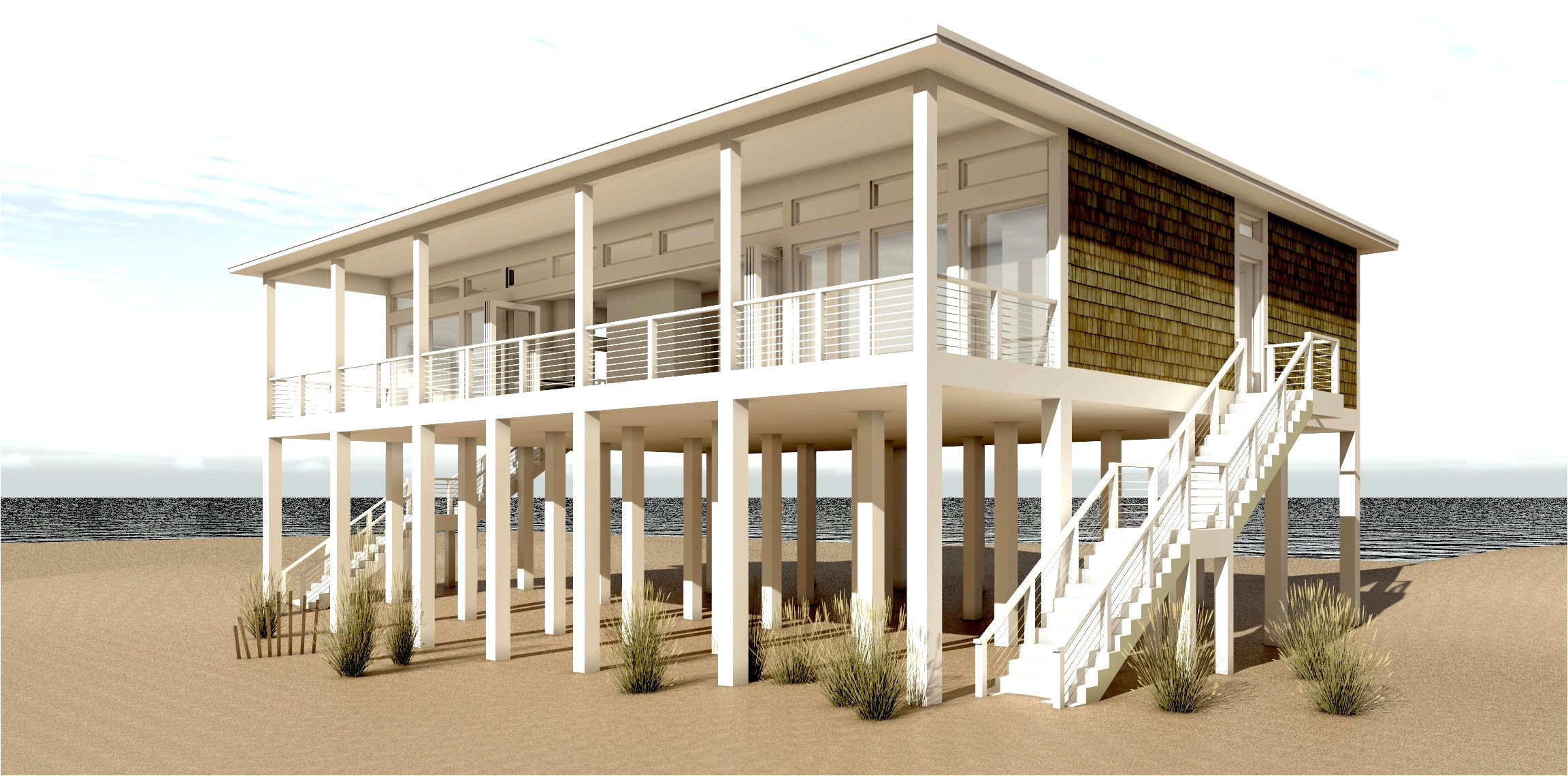 Pier Piling House Plans Small Beach House Plans On Pilings Modern All About Design