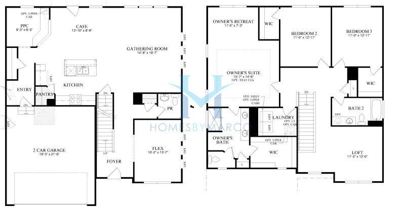 Pulte Homes Mercer Plan Mercer Model In the Deerbrook Subdivision In Aurora