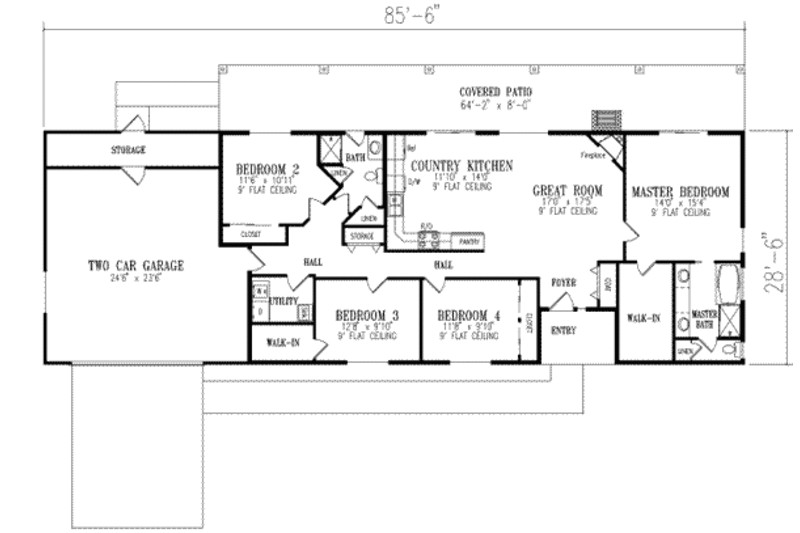 Ranch Home Floor Plans 4 Bedroom Two Bedroom Ranch House Plans Homes Floor Plans Ranch Home Floor Plans 4 Bedroom Two Bedroom Ranch House Plans Homes Floor Plans