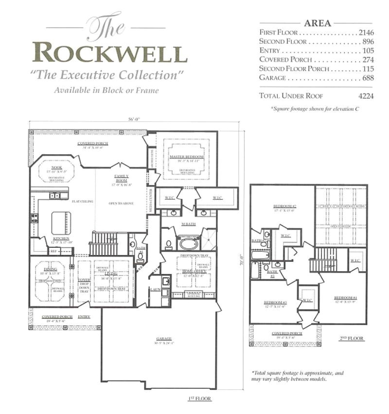 Rockwell Homes Floor Plans Rockwell A 4 Bedroom 3 Bath Home In Bellechase the Rockwell Homes Floor Plans Rockwell A 4 Bedroom 3 Bath Home In Bellechase the