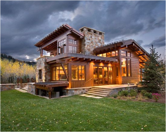 Rustic Modern Home Plans Brilliant Contemporary Rustic Home Design Spacious Home