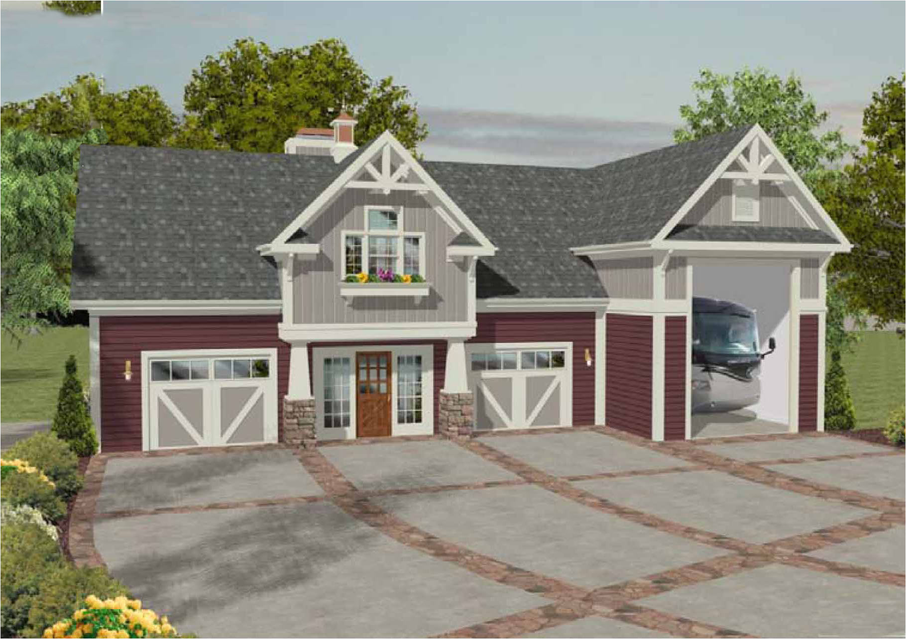 Rv Carriage House Plans Rv Garage with Observation Deck 20083ga 2nd Floor Rv Carriage House Plans Rv Garage with Observation Deck 20083ga 2nd Floor