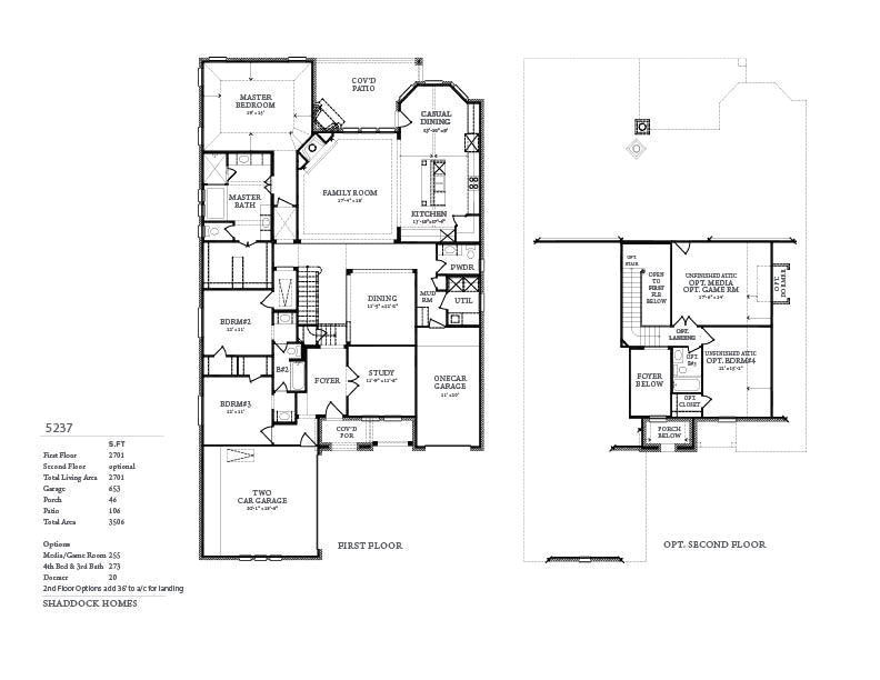 Shaddock Homes Floor Plans Sh 5237 Shaddock Homes Dallas Custom Homes