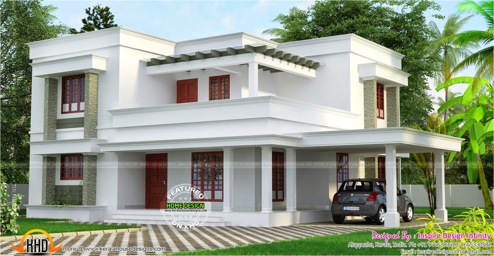Simple Home Plans Simple but Beautiful Flat Roof House Kerala Home Design Simple Home Plans Simple but Beautiful Flat Roof House Kerala Home Design
