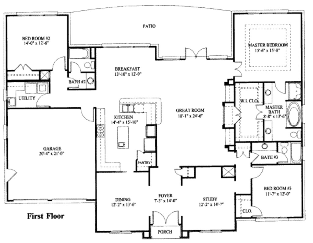 Simple One Story Home Plans Simple One Story House Plan House Plans Pinterest 1 Story