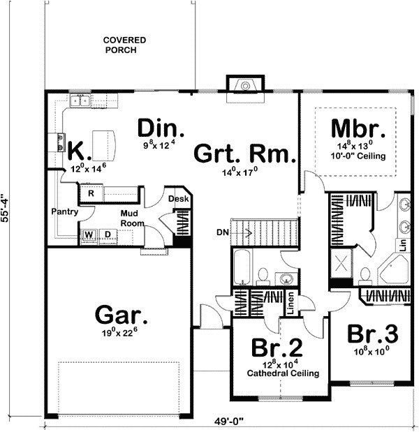 Single Storey Home Floor Plans Simple Single Story Home Plan 62492dj Architectural Single Storey Home Floor Plans Simple Single Story Home Plan 62492dj Architectural