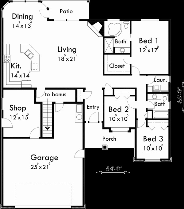 Single Story Home Plans with Bonus Room One Story House Plans House Plans with Bonus Room Over Single Story Home Plans with Bonus Room One Story House Plans House Plans with Bonus Room Over