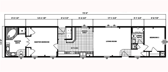 Single Wide Mobile Home Floor Plan Floor Plans Henry 39 S Factory Built Homes Single Wide Mobile Home Floor Plan Floor Plans Henry 39 S Factory Built Homes