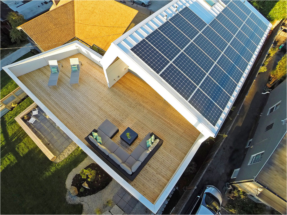 Solar Powered Home Plans Unexpected Roof Design for solar Panels In This Net Zero Home