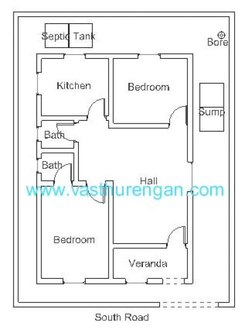 South Facing Home Plans Vastu Plan for south Facing Plot 1 Vasthurengan Com