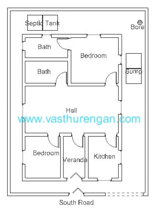 South Facing Home Plans Vastu Plan for south Facing Plot 3 Vasthurengan Com