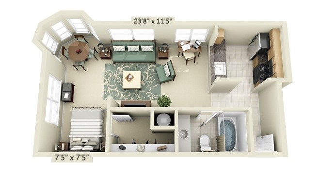 Studio Home Plans Studio Apartment Floor Plans Studio Home Plans Studio Apartment Floor Plans
