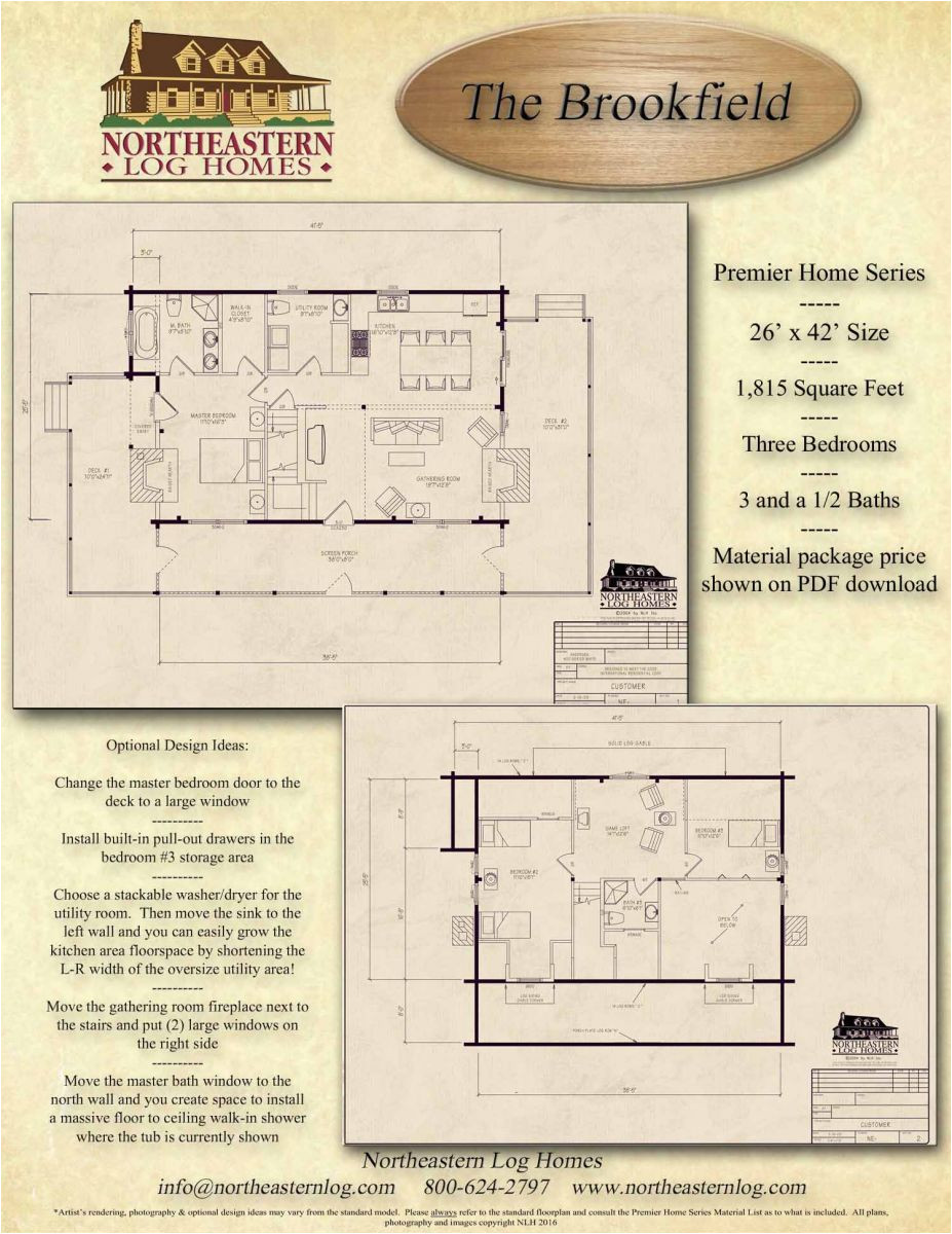 The Log Home Plan Book Pdf Basement Plan Not Shown On the Sidebar The Log Home Plan Book Pdf Basement Plan Not Shown On the Sidebar