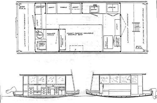 Tommy Waters Homes Floor Plans Houseboats Shantyboats and Floating Homes Budget Tommy Waters Homes Floor Plans Houseboats Shantyboats and Floating Homes Budget