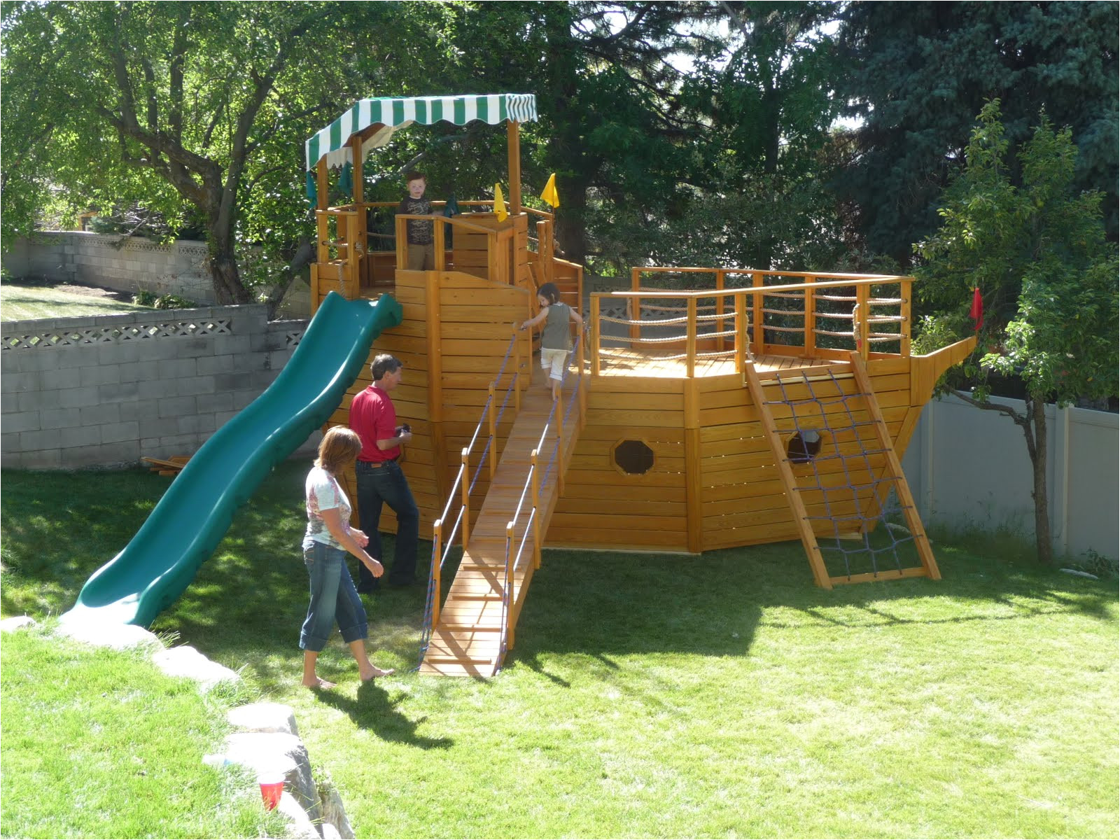 Tree House Swing Set Plans Pirate Ship Playhouse Plans Floor Plans