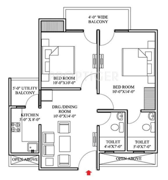Two Bhk Home Plans 800 Sq Ft 2 Bhk Floor Plan Image Raison Engineers Olive Two Bhk Home Plans 800 Sq Ft 2 Bhk Floor Plan Image Raison Engineers Olive
