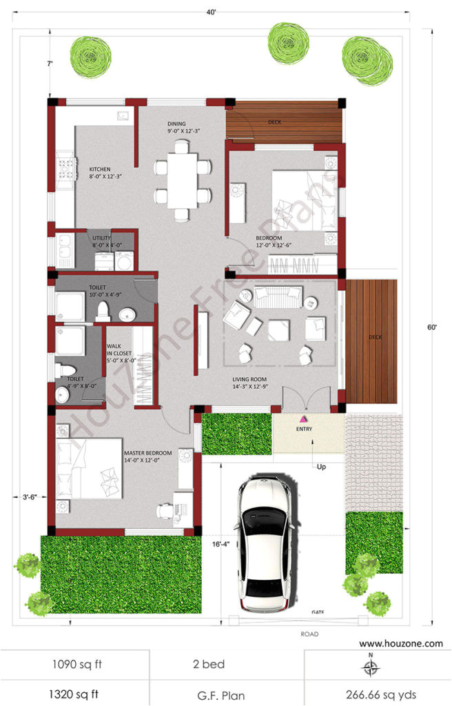 Two Bhk Home Plans House Plans for 2bhk House Houzone