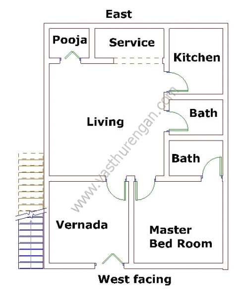 West Facing Home Plans West Facing House Plan 6 Vasthurengan Com West Facing Home Plans West Facing House Plan 6 Vasthurengan Com
