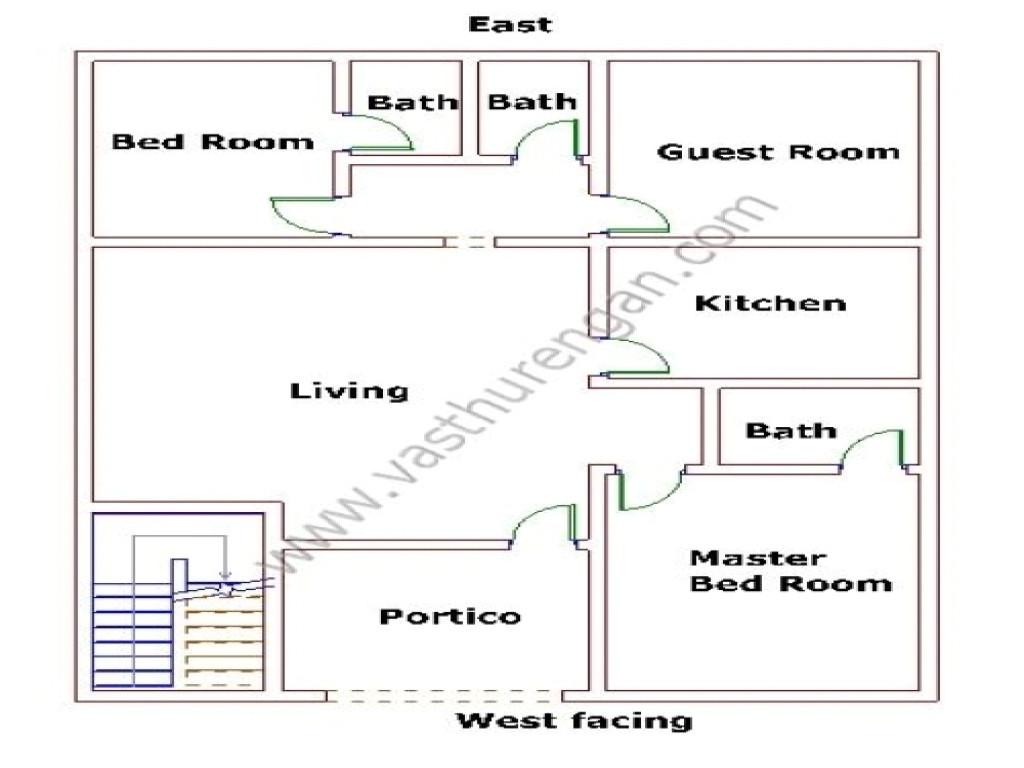 West Facing Home Plans West Facing Vastu House Plans West Facing Home Plans West Facing Vastu House Plans