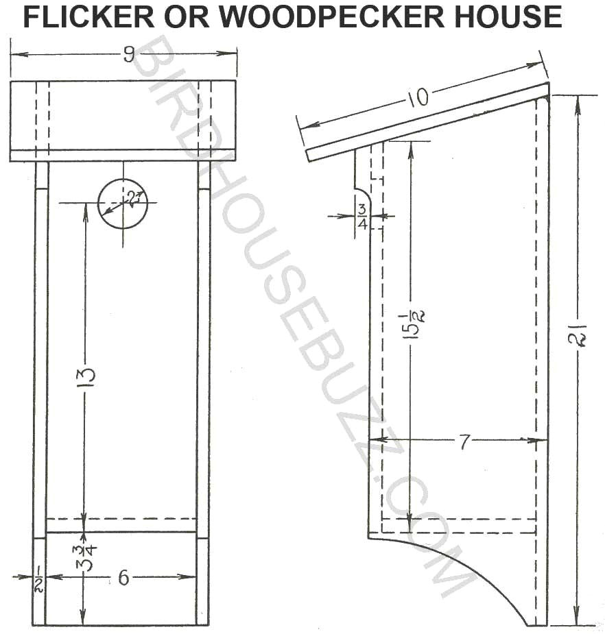 Woodpecker House Plans Free Plans for Flicker Bird House Woodpecker House Plans Free Plans for Flicker Bird House