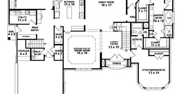1 5 Story Home Plans 653924 1 5 Story 4 Bedroom 4 5 Bath French Country