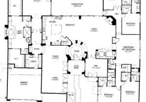 1 5 Story Home Plans One Story 5 Bedroom House Floor Plans Pinterest