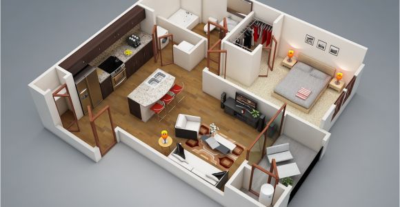 1 Bedroom Home Plans 1 Bedroom Apartment House Plans