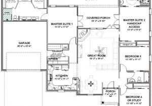 1 Level House Plans with 2 Master Suites House Plans with 2 Master Bedrooms Smalltowndjs Com