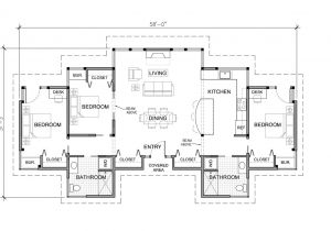 1 Story Home Floor Plan 3 Bedroom House Plans One Story Marceladick Com