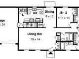 1 Story Home Floor Plan Simple One Story 1153g 1st Floor Master Suite Cad