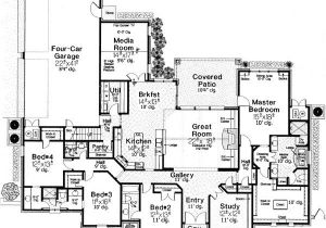 1 Story House Plans with Bonus Room Luxurious Master Suite
