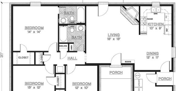 1000 to 1200 Square Foot House Plans 2 Bedroom House Plans 1000 Square Feet Home Plans