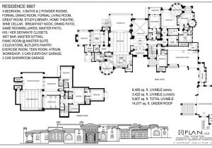10000 Sq Ft Home Plans Floor Plans 7 501 Sq Ft to 10 000 Sq Ft