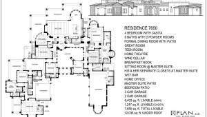 10000 Sq Ft Home Plans Floor Plans 7 501 Sq Ft to 10 000 Sq Ft
