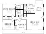 1040 Square Foot House Plans Ranch Style House Plan 3 Beds 2 Baths 1040 Sq Ft Plan 1 148