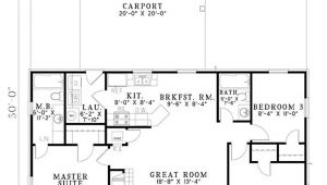 1100 Sq Ft Home Plans Ranch Style House Plan 3 Beds 2 Baths 1100 Sq Ft Plan