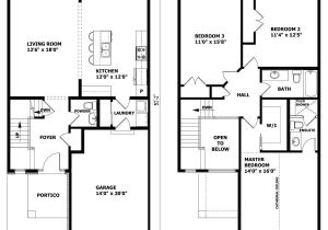 1250 Sq Ft Bungalow House Plans Duplex House Plans for 1250 Sq Ft