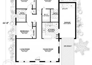 1250 Sq Ft House Plans Mediterranean Home with 3 Bdrms 1250 Sq Ft Floor Plan