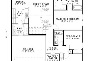 1250 Sq Ft House Plans Traditional Style House Plan 3 Beds 2 00 Baths 1250 Sq