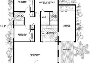 1250 Square Feet House Plans Traditional House Plan 3 Bedrooms 2 Bath 1250 Sq Ft