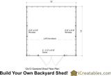 12×12 House Plans 12×12 Gambrel Shed Plans 12×12 Barn Shed Plans