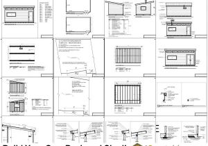12×20 House Plans 12×20 Modern Studio Shed Plans End Door